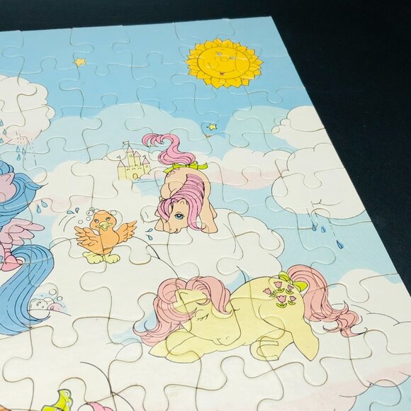 Vintage 80s My Little Pony Dancing Clouds Jigsaw Puzzle: 100 pcs - Complete - Picture 5 of 14